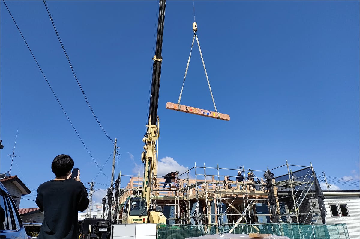 「平屋住宅工房」千曲市のM様邸、上棟しました！！
