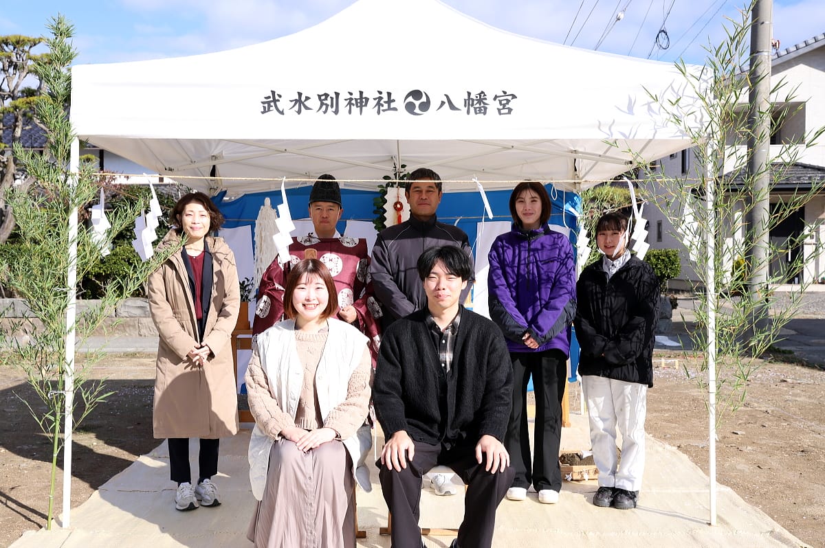 「平屋住宅工房」千曲市のM様、地鎮祭＆ご契約です！！