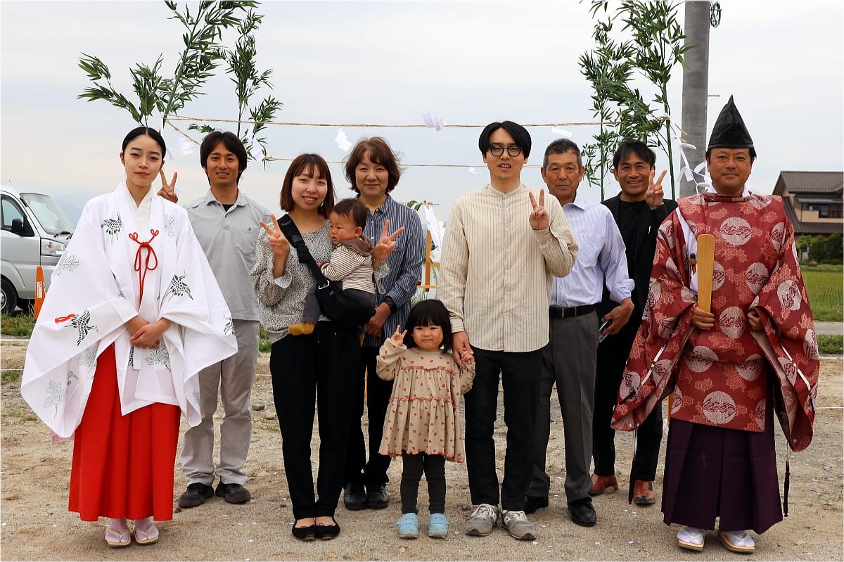 安曇野市のH様、地鎮祭を執り行いました！！