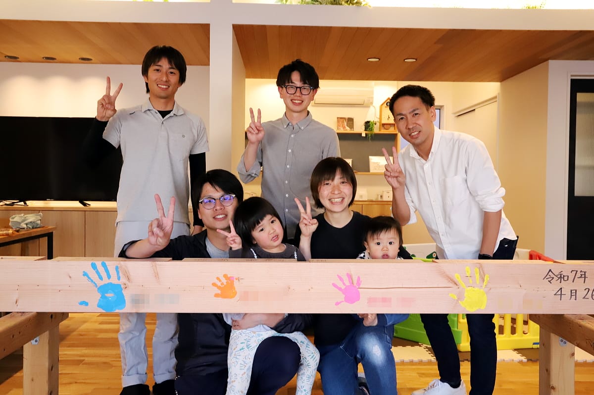 長野市のS様、祈念梁を楽しんでいただきました！！
