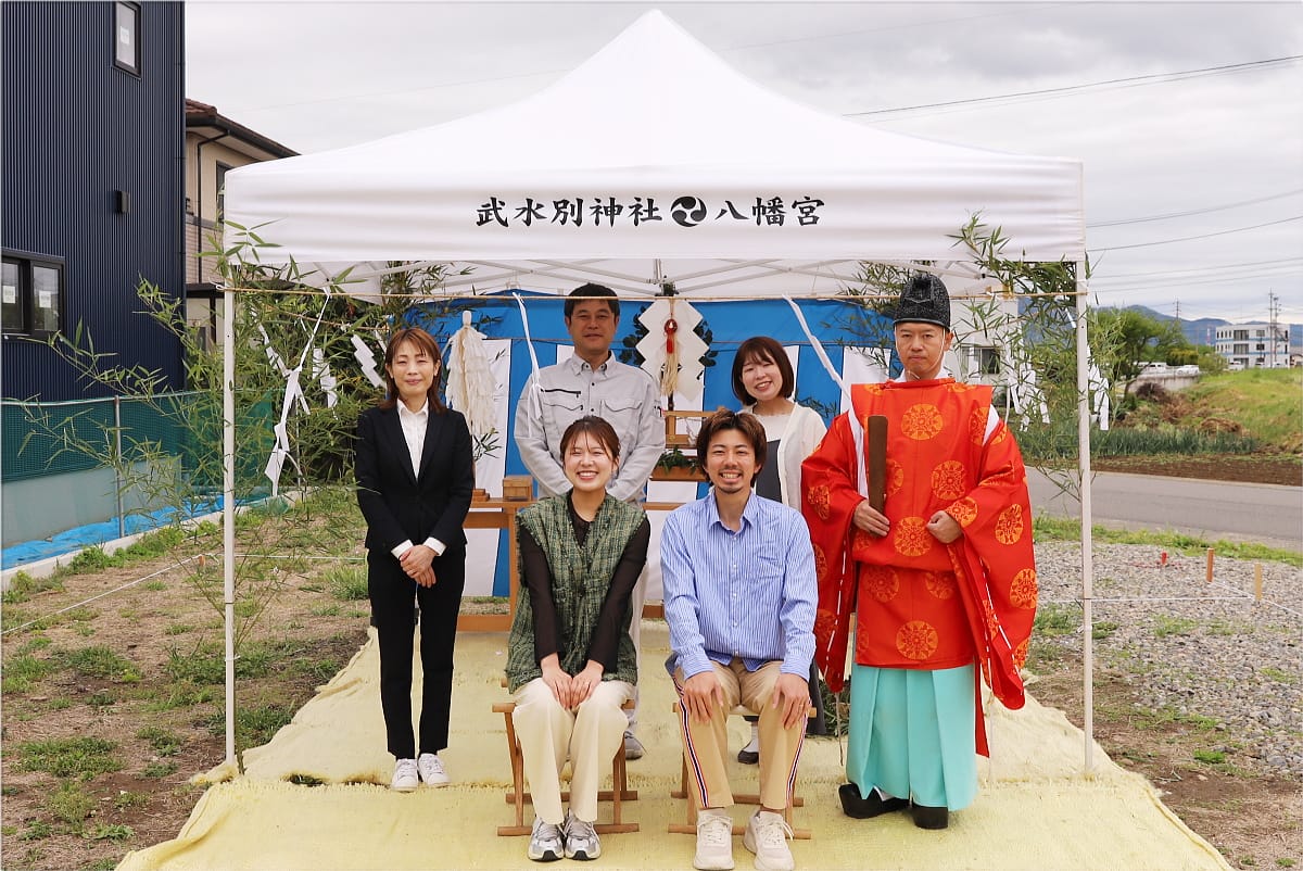「平屋住宅工房」千曲市のU様、地鎮祭＆ご契約です！！
