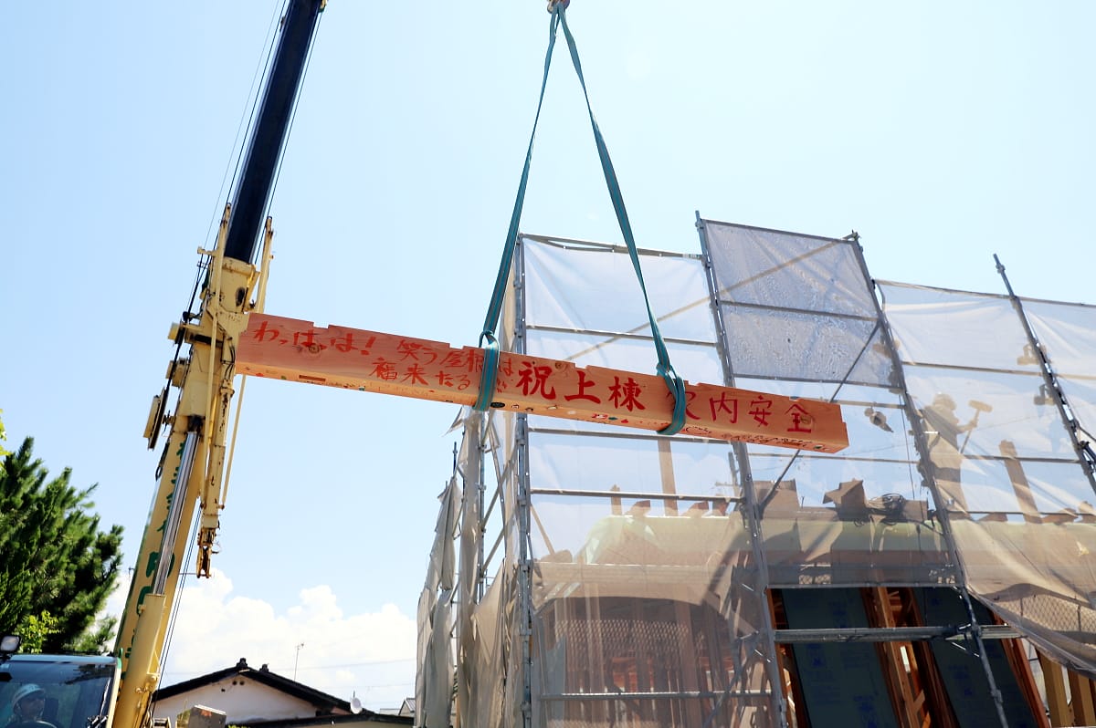 「平屋住宅工房」上田市のK様邸、上棟しました！！